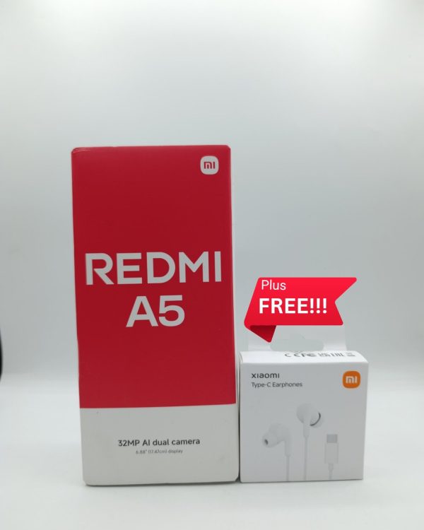 Xiaomi Redmi A5 4G (4+128GB) Plus Free Xiaomi Type C Earphone