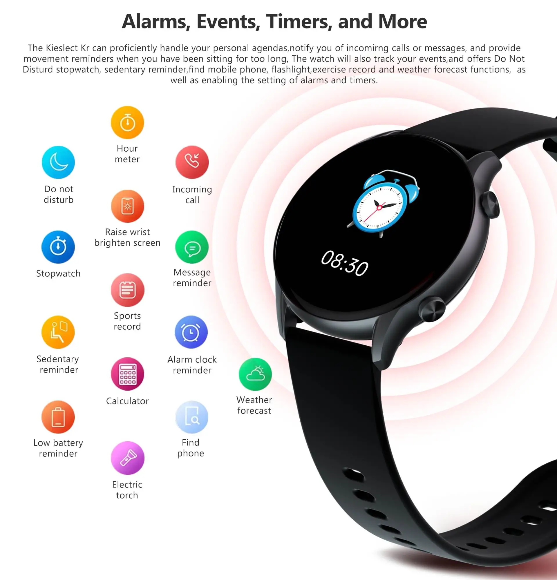 Buy Kieslect Kr Smartwatch in Kenya with AI Voice Assistant and Music Player