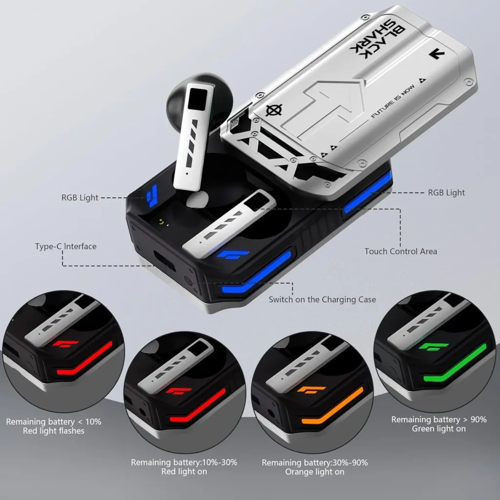 Black Shark T11 Wireless Gaming Earbuds — image 2