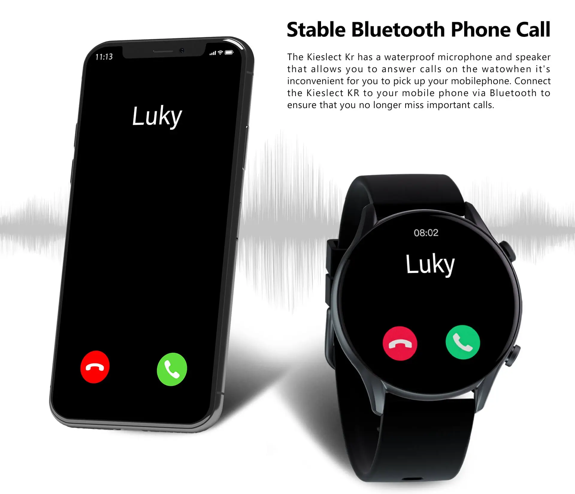 Kieslect Kr Bluetooth Calling Watch Kenya 70 Sports Modes Smartwatch
