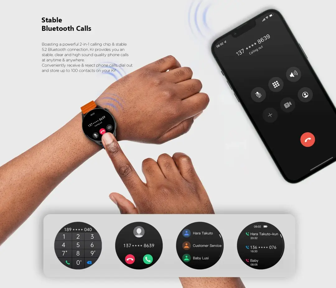 Kieslect Kr Pro Smartwatch with Calling Function Price Kenya