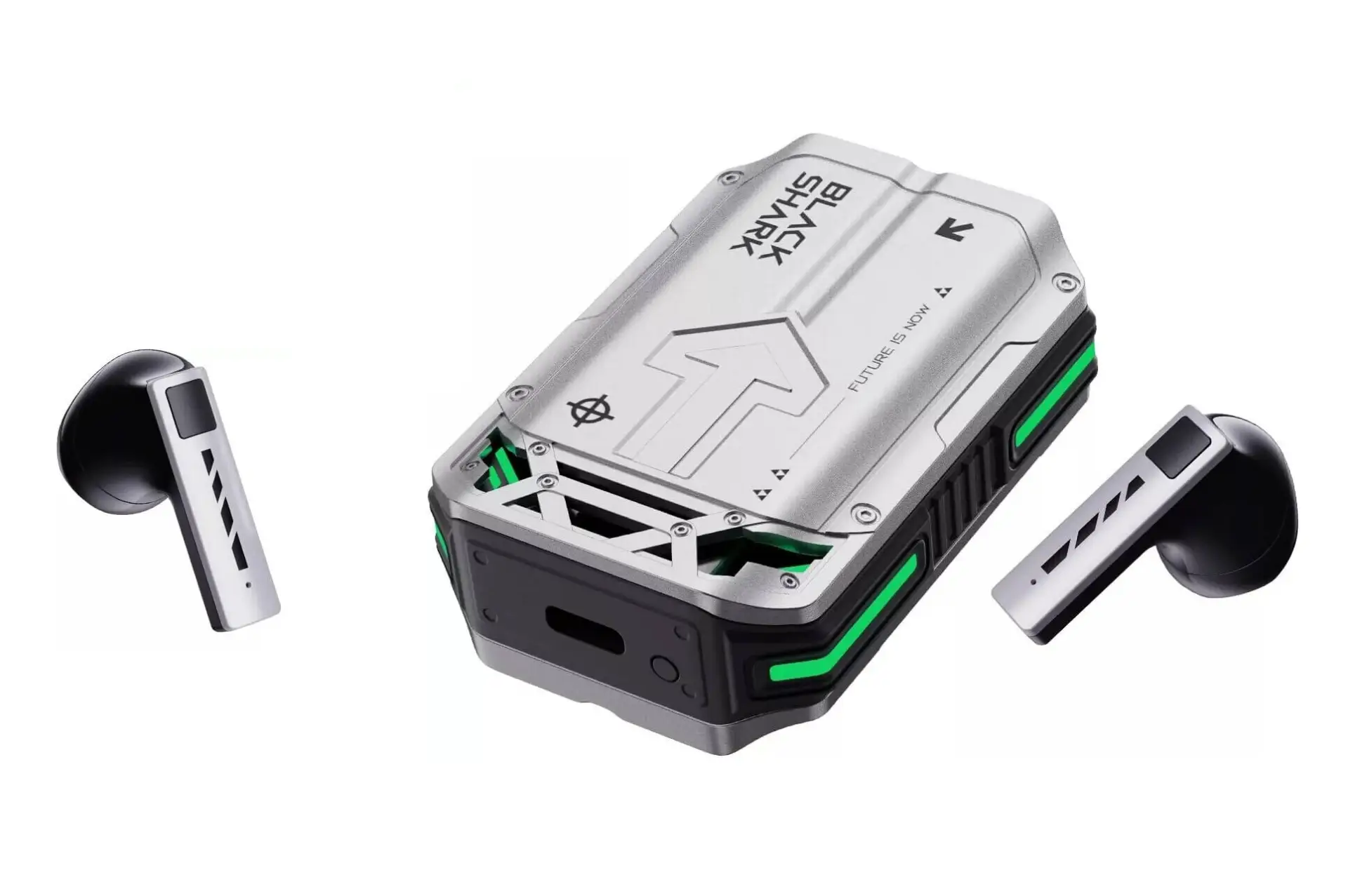 RGB Gaming Earbuds Kenya Black Shark T11 Green LED Charging Case