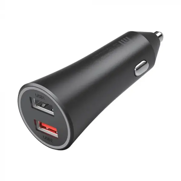 Xiaomi Mi 37W Dual-Port Car Charger with QC 3.0 Fast Charging – Compact Design