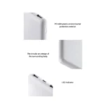 Xiaomi Power Bank Design Details LED Indicator and Rounded Body