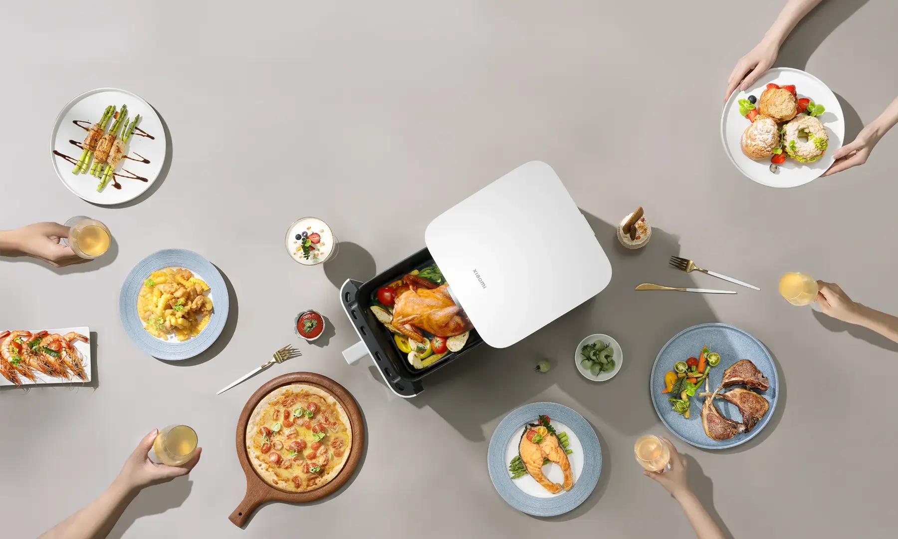 Xiaomi Smart Air Fryer 6.5L with Degrease Feature 220C Smart Cooking Appliance
