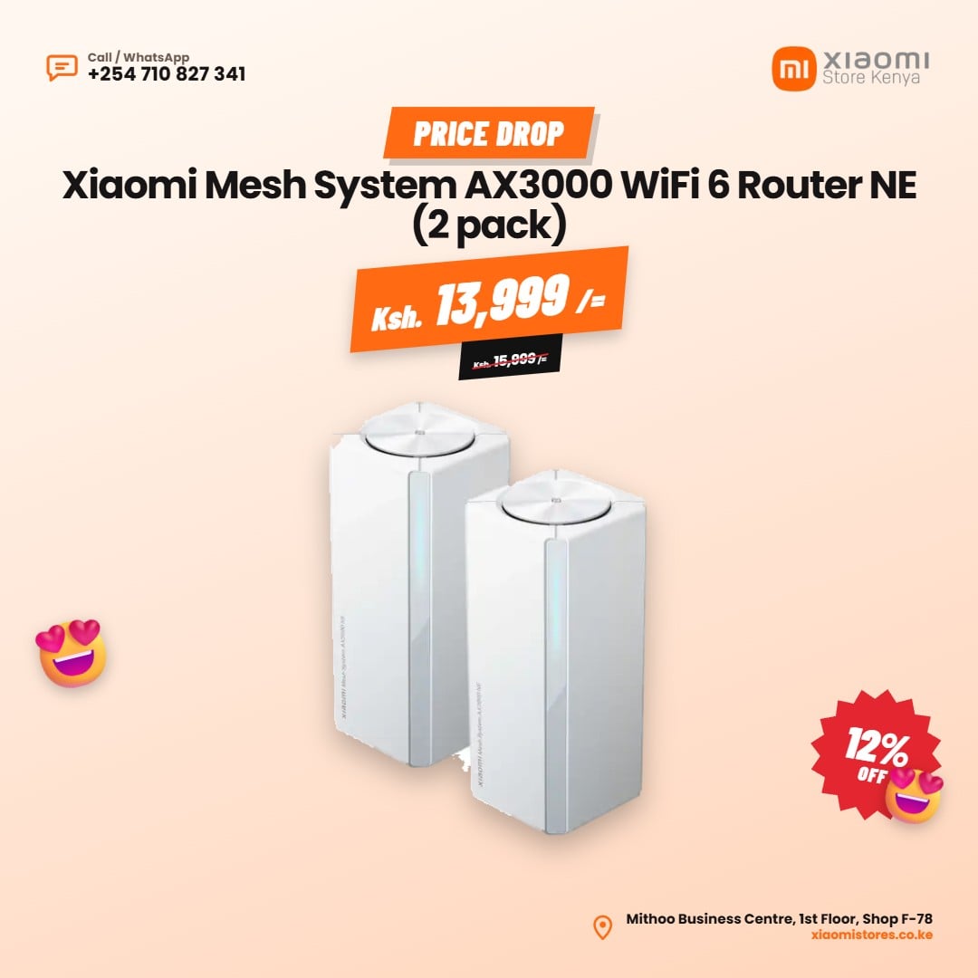 Xiaomi Mesh System AX3000 WiFi 6 Router NE (2 pack) Offer Studio poster