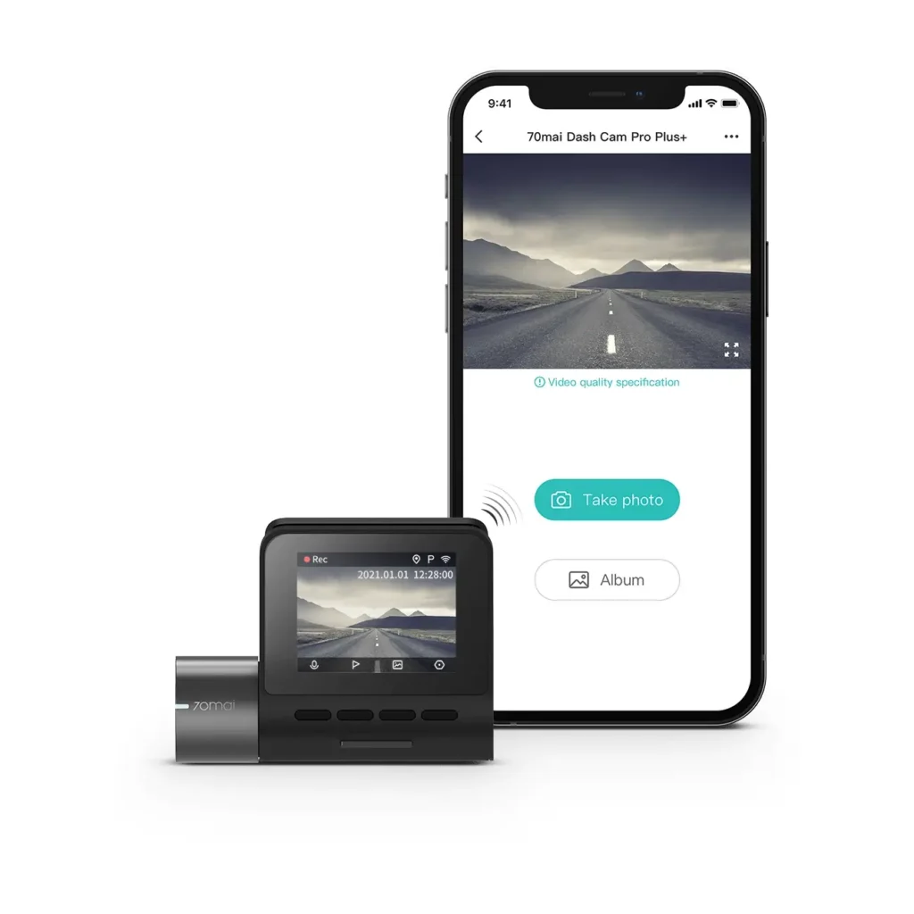 70mai Dash Cam Pro Plus+ A500S Front & amp; Rear Camera — image 2