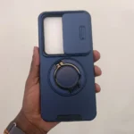 Back Cover for Redmi 15 with Slide Camera Lens Protective Cover Navy Blue