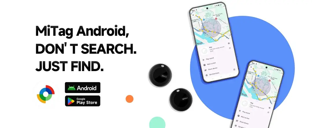 MiTag Duo Smart Tracker for Travel Keys Bags and Valuables
