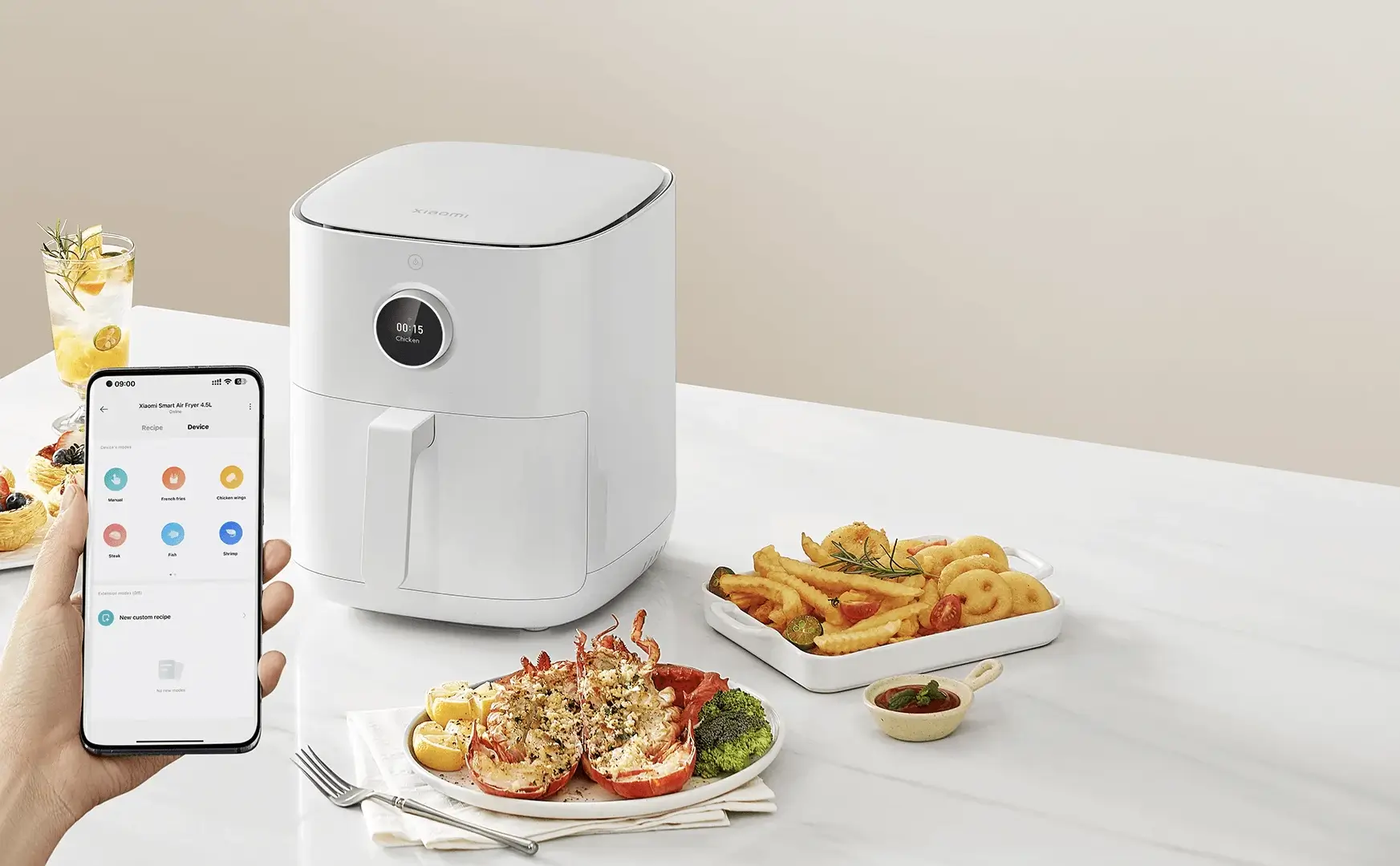 Xiaomi Smart Air Fryer 4.5L with Touch Screen and Smart Scheduling