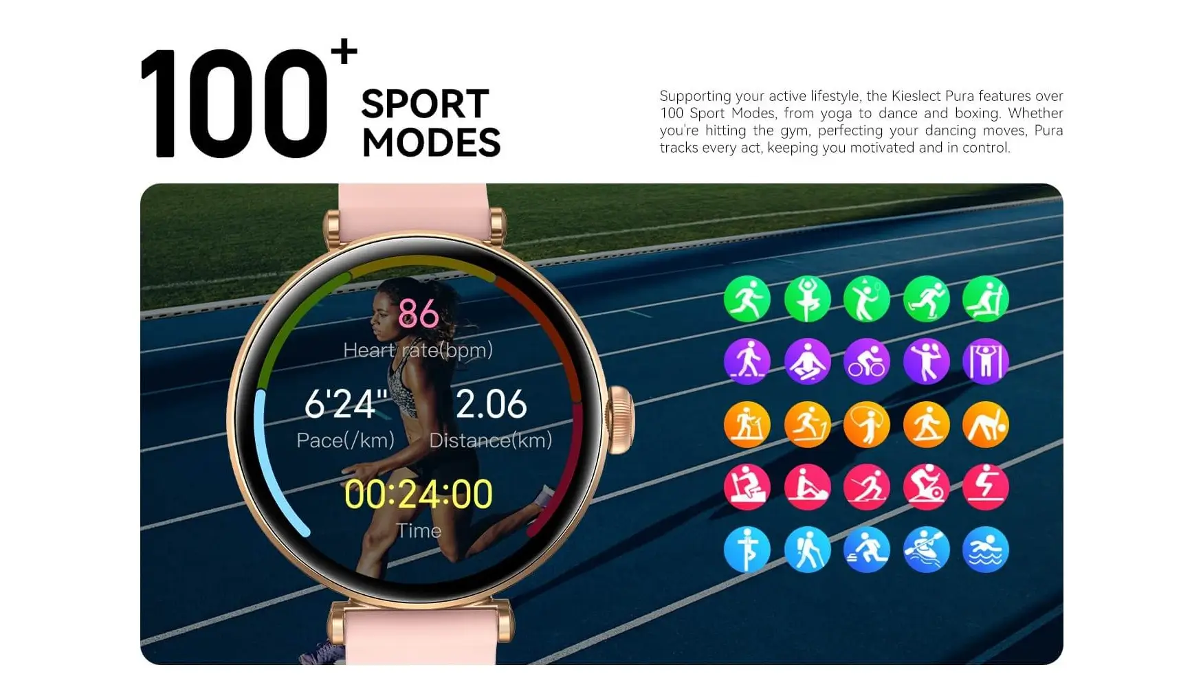 Kieslect Pura 100 Sport Modes Smartwatch Kenya