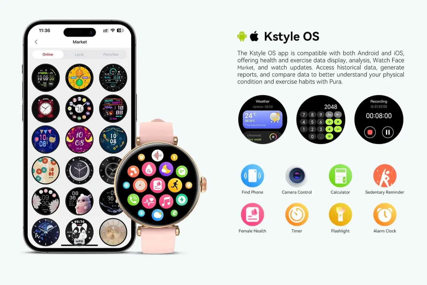 Kieslect Pura 100 Watch Faces Smartwatch Kenya