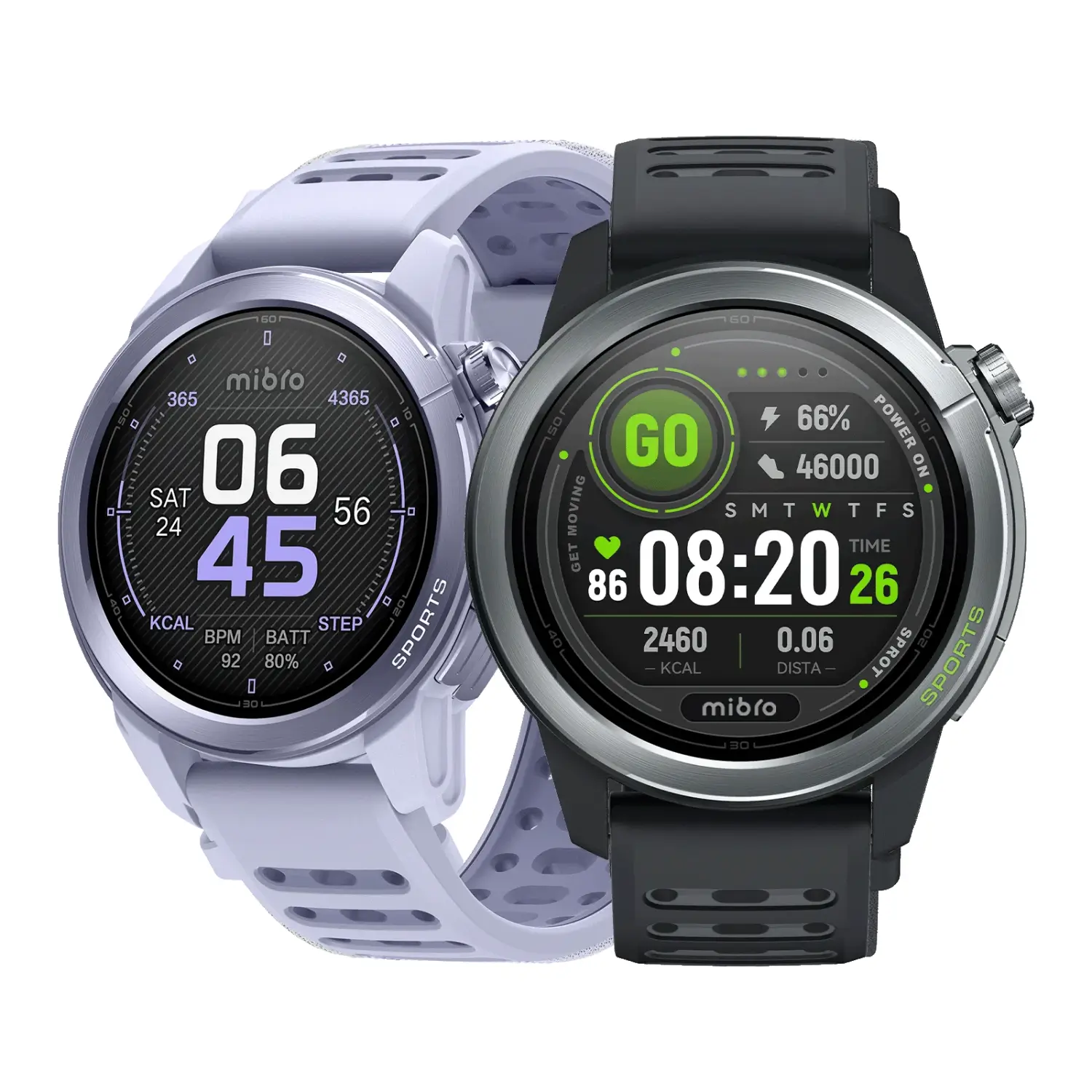 Mibro GS Active2 Fitness Smart Watch Heart Rate Sleep Stress Tracking 20 Days Battery 5ATM Water Resistant