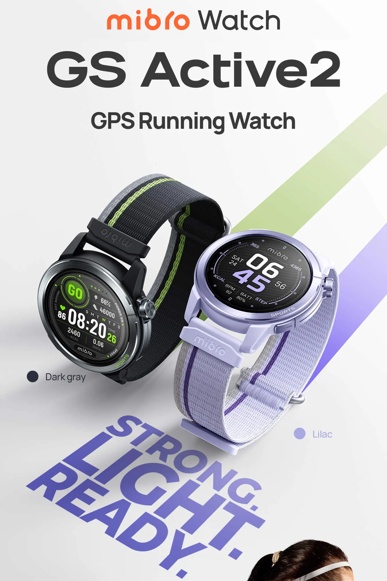 Mibro GS Active2 Smartwatch with Dual Frequency GPS 150 Plus Sports Modes 1.32 Inch AMOLED Display and 20 Day Battery Life