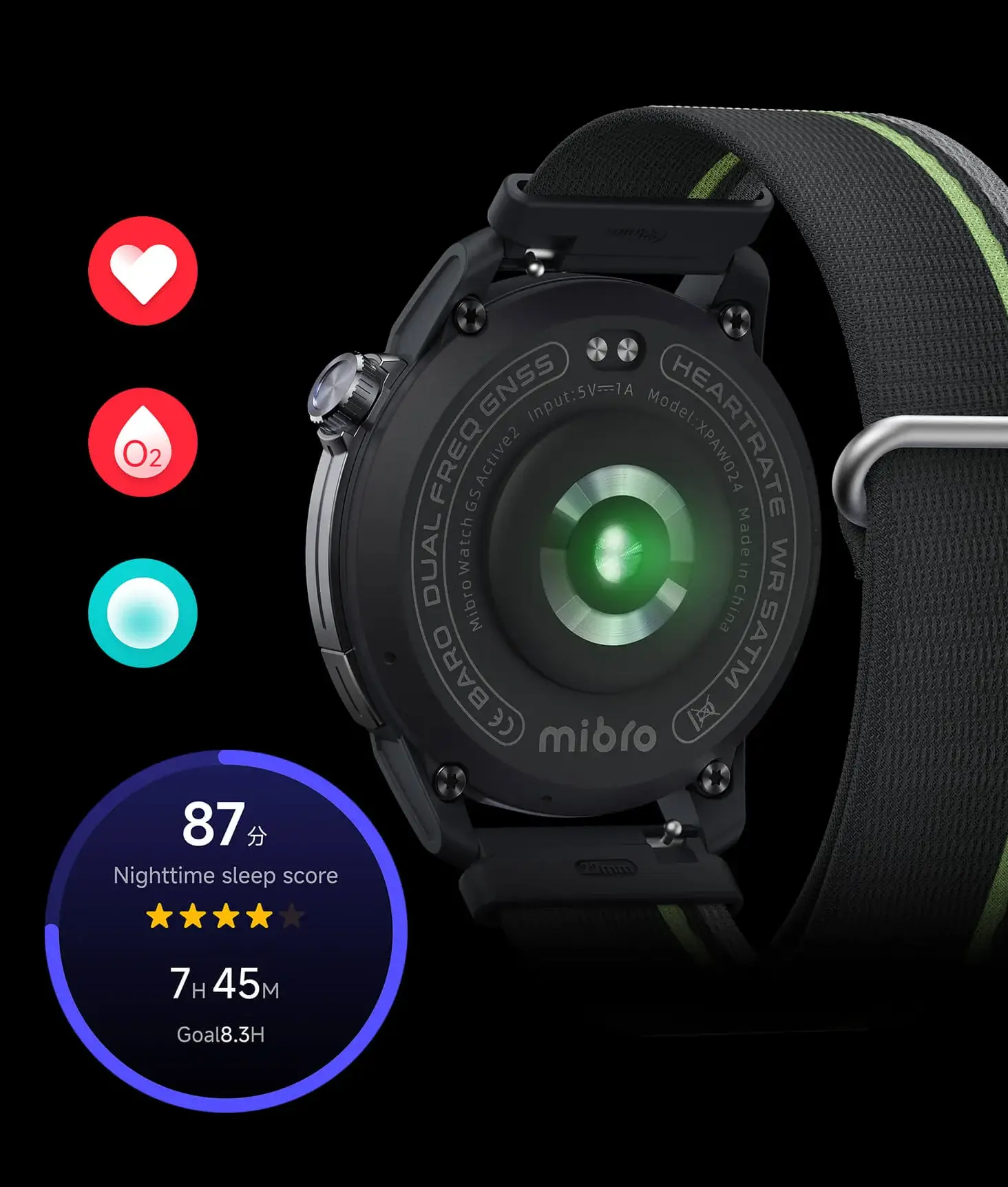 Mibro Watch GS Active2 Smartwatch with 150 Plus Sports Modes Dual Frequency GPS AMOLED Display and Long Battery Life