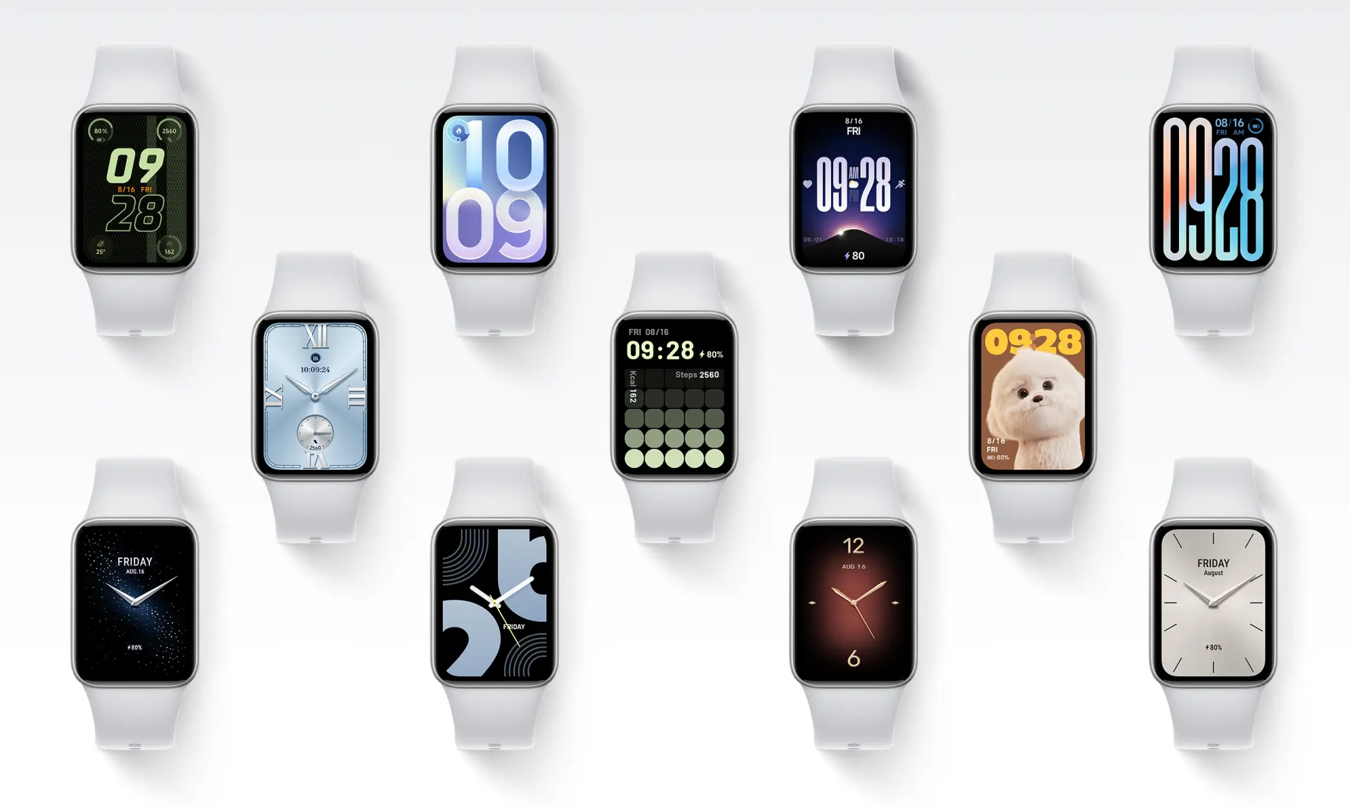 200 Watch Faces Xiaomi Smart Band 10 Pro AMOLED Display