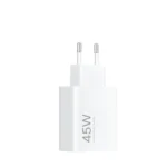 Compact 45W Xiaomi HyperCharge Power Adapter with USB-C Cable