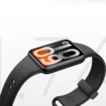 Side Profile Xiaomi Band 10 Pro Black Slim Aluminium Frame
