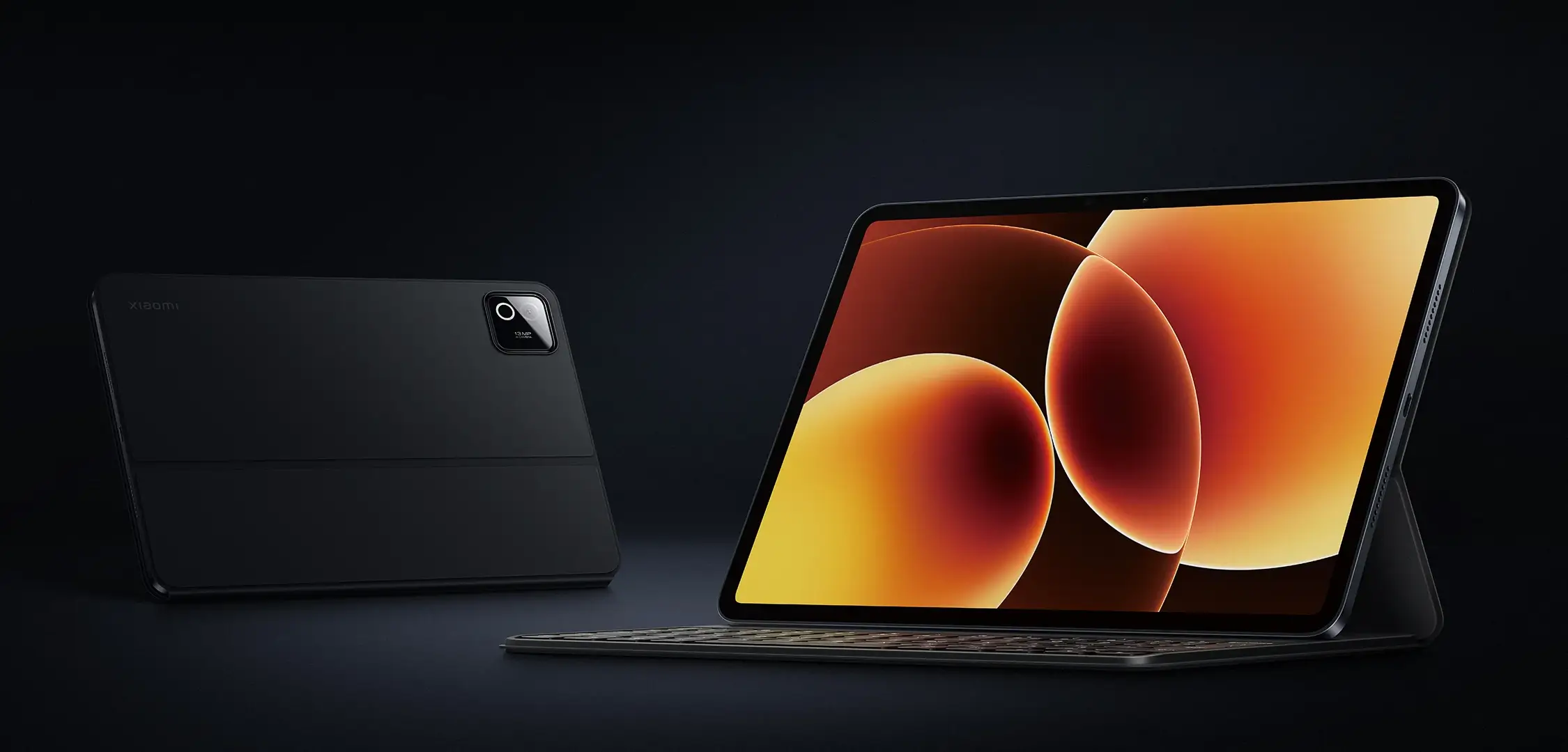 Tablet Display Standing Xiaomi Pad 8 Keyboard Front View