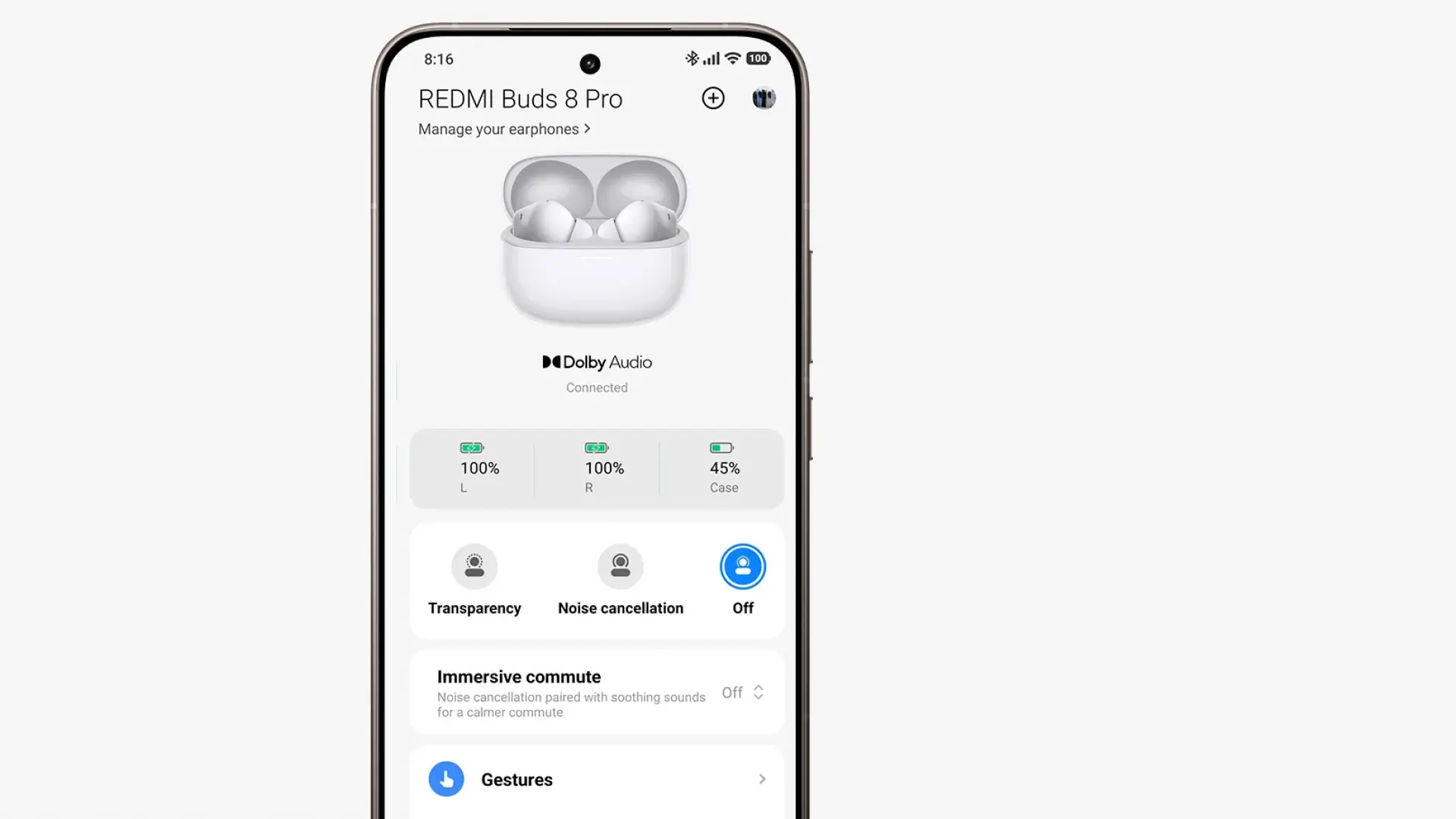 Xiaomi Earbuds App Controls and Settings Redmi Buds 8 Pro