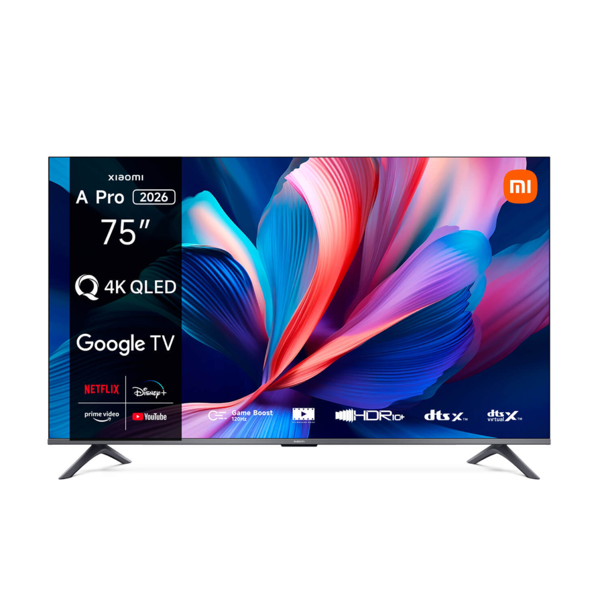 Xiaomi TV A Pro 75 Inch 2026 Model QLED 4K Display Google TV