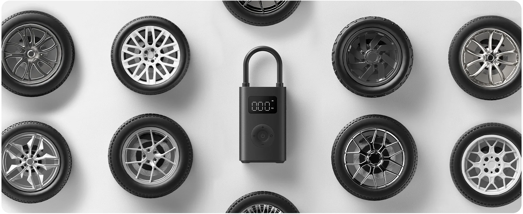 Improved inflation performance Reinflate ten tires when fully charged