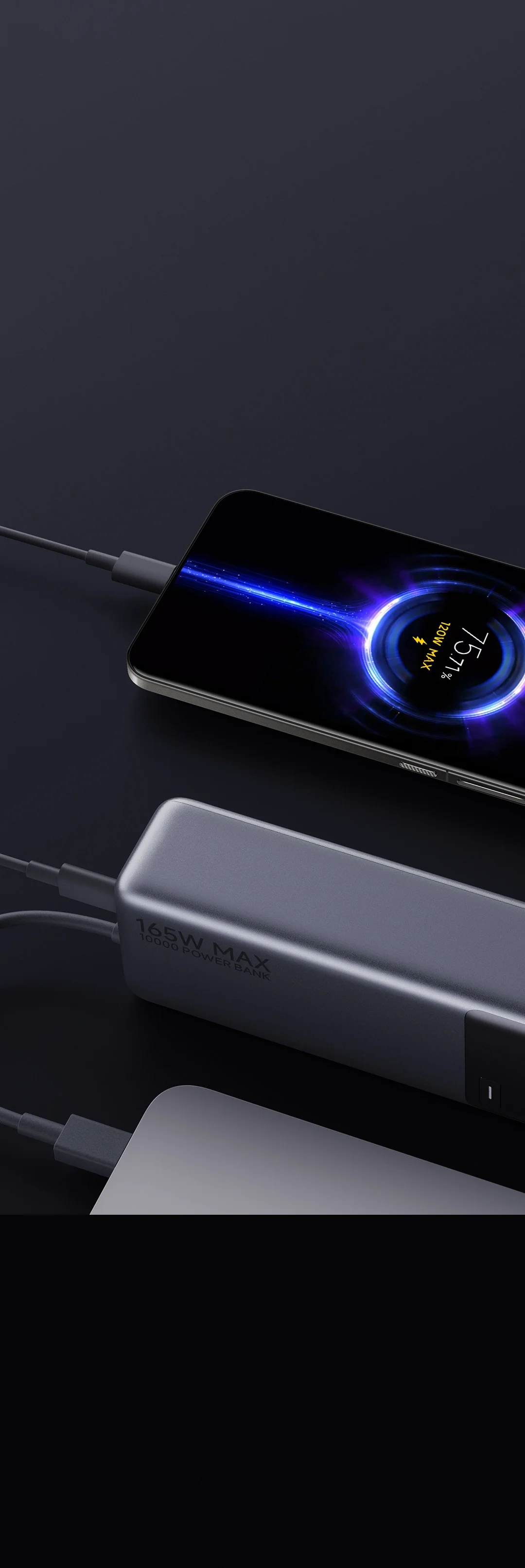 Xiaomi 165W Power Bank 10000 (Integrated Cable)