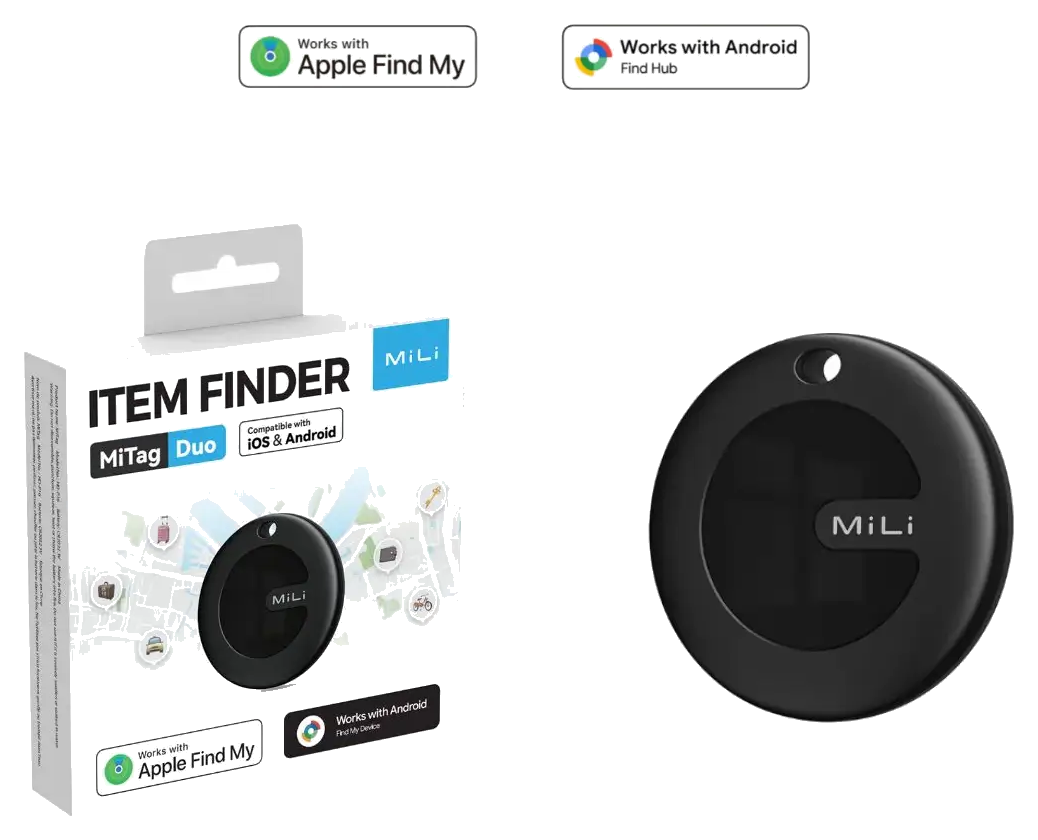 Item Finder MiTag Duo - iOS or Android Compatible
